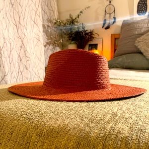 Universal threads woven red sun hat